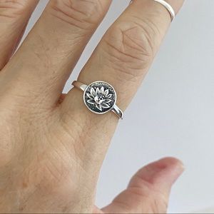 Sterling Silver Bloom Lotus Ring, Flower Rings, Spirit Flowers, Floral